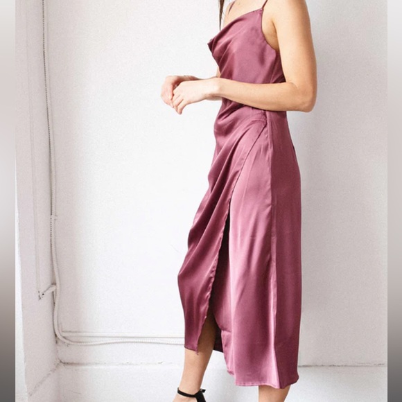 Satin slip dress (size small BNWT) - Picture 2 of 7